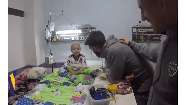 Para llorarse todo: el tierno diálogo de dos jugadores de Boca con un hincha de River
