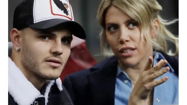 Mauro Icardi y Wanda Nara, juntos.