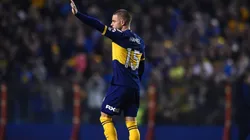 Nahitan Nández en el duelo ante Paranaense.