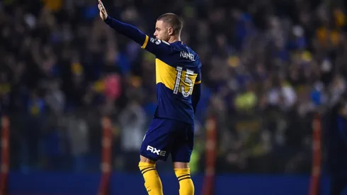 Nahitan Nández en el duelo ante Paranaense.