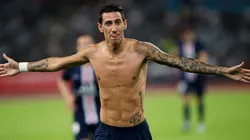 Di María festeja y el PSG levanta otro trofeo.