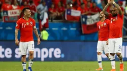 Foto de Gary Medel y Arturo Vidal.