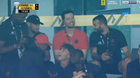 Foto de Neymar con Mbappé.