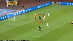 Foto captura de la definición de Mbappé.