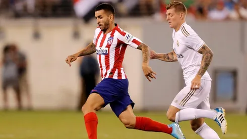 Ángel Correa en medio de la pretemporada.