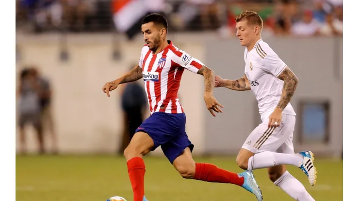 Ángel Correa en medio de la pretemporada.