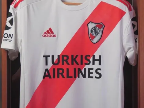 La primera foto de la camiseta de River con el logo de Turkish Airlines