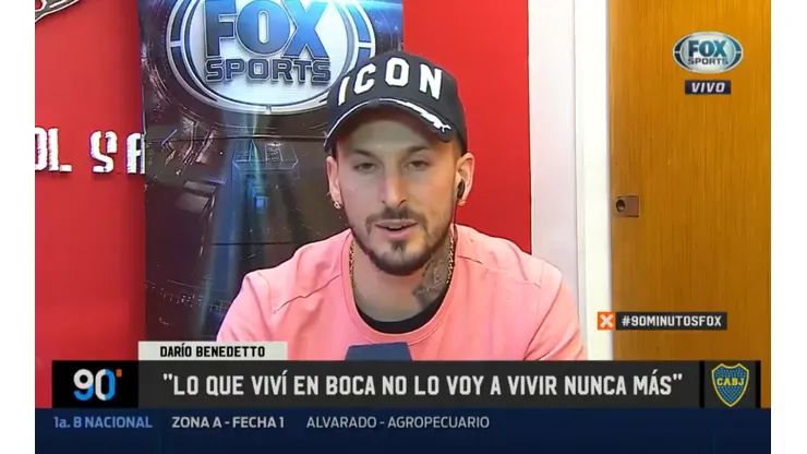 Benedetto: "Lo que viví en Boca no lo voy a vivir más en ningún lado"