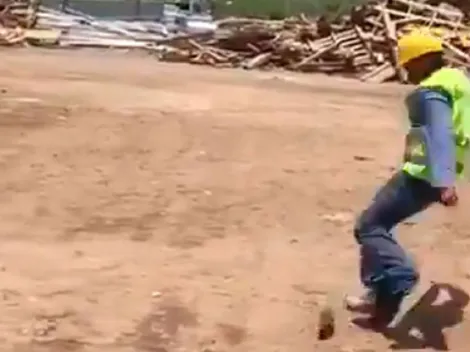 Video viral: vio pasar a un ratón diabólico y lo mandó a volar de una patada