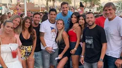 Foto de Antonela Roccuzzo y sus amigos.