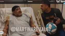 Maradona, desde la clínica: "Me operé la derecha porque me aguantó todo"