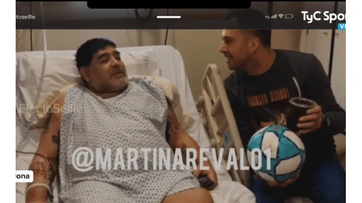 Maradona, desde la clínica: "Me operé la derecha porque me aguantó todo"
