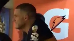 Nández lloró en el banco de suplentes.