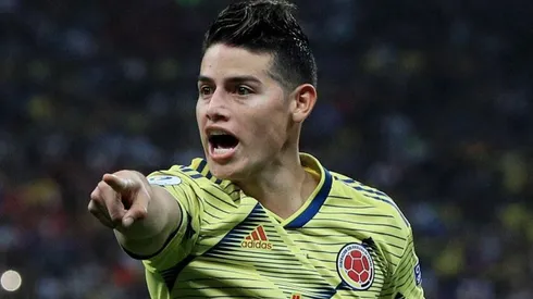 James Rodríguez, jugador del Real Madrid de España.