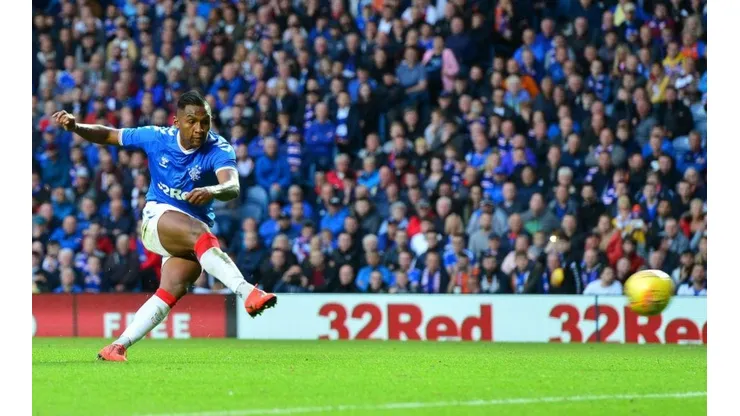 Alfredo Morelos, jugador del Rangers de Escocia.