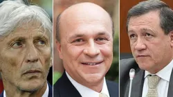 José Pékerman, Carlos Antonio Vélez y Ernesto Macías.