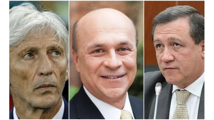 José Pékerman, Carlos Antonio Vélez y Ernesto Macías.