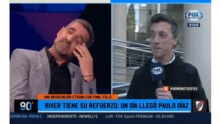 Como le gusta: Mauro Palacios volvió a descansar a Cascini en FOX Sports