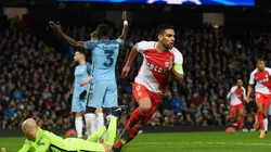 Radamel Falcao y aquel gol de vaselina al Manchester City en la Champions League.