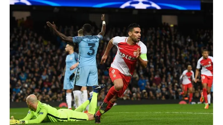 Radamel Falcao y aquel gol de vaselina al Manchester City en la Champions League.