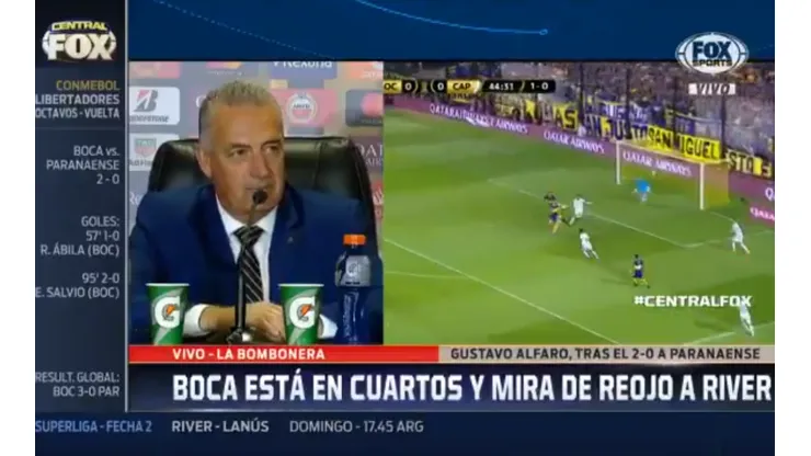 Alfaro contó que Maradona le mandó un mensaje antes del partido y le dedicó el triunfo de Boca