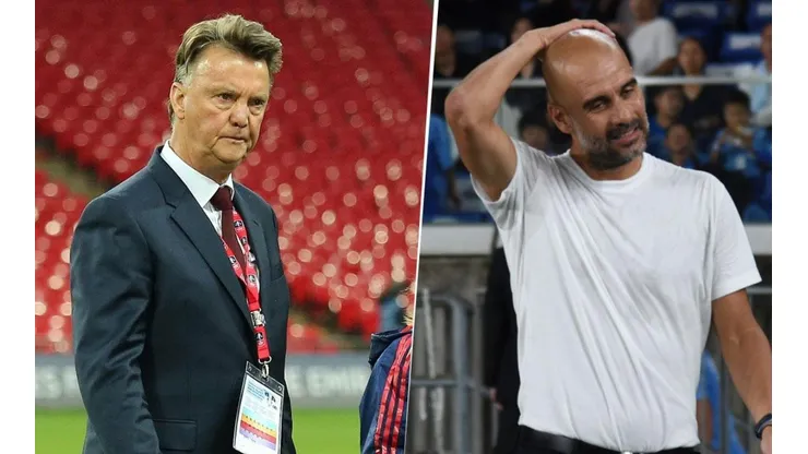 Louis van Gaal disparó contra Pep Guardiola por su estilo de juego