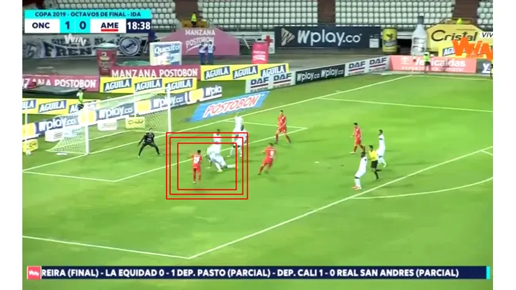 Así fue el primer gol de Duván Vergara con la camiseta de América de Cali