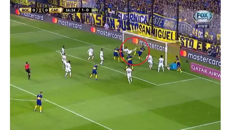 No se puede creer cómo no fue gol de Boca.