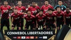 Athletico Paranaense en el partido de ida.