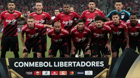 Athletico Paranaense en el partido de ida.