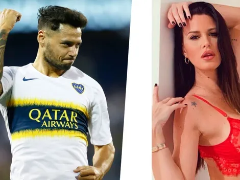 Mauro Zárate subió foto de "¡Hoy juega Boca!" y Natalie Weber le comentó embobada