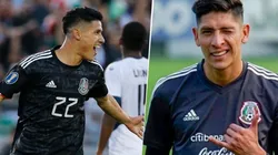 Antuna y Álvarez, con la playera de la Selección de México.