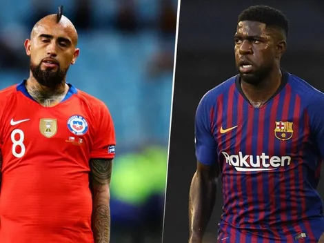 Arturo Vidal subió foto en cuero y Umtiti lo trolleó en Instagram