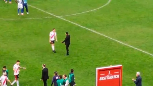 Gallardo, Borré y un abrazo interminable