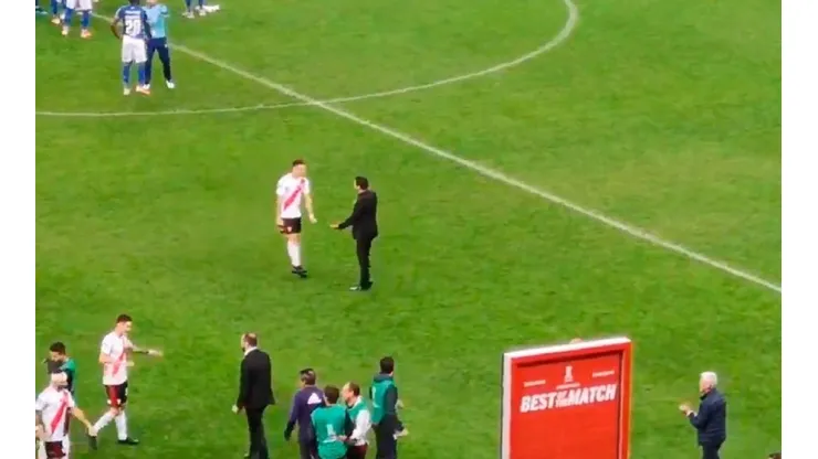 Gallardo, Borré y un abrazo interminable