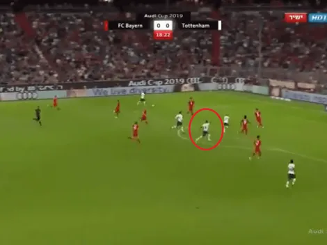 Lamela apareció solo en el fondo y puso en ventaja al Tottenham por la final de la Audi Cup