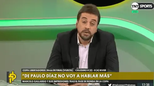 Distasio habló de "horas bravas" en el club y tiró: "Menos mal que ayer River pasó"
