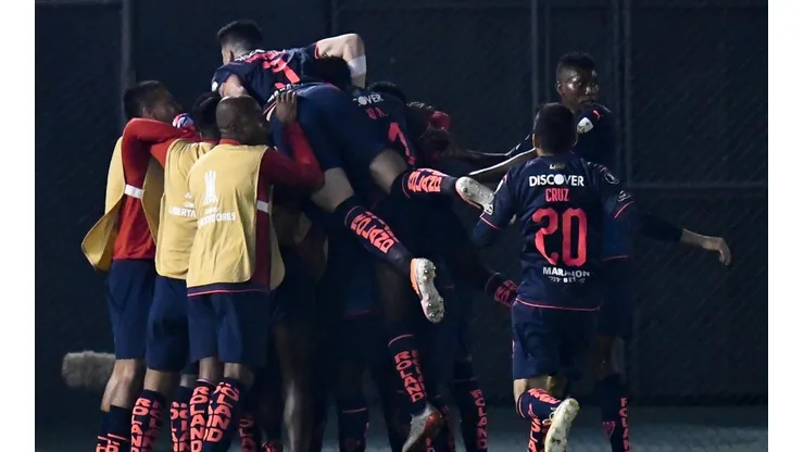 La alegría de los jugadores de Liga de Quito.