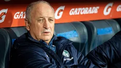 Scolari, en el duelo ante Godoy Cruz. (Getty)