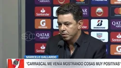 Ahora Gallardo salvó a Borré en plena conferencia de prensa: "No lo hagas hablar de mí"
