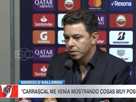 Ahora Gallardo salvó a Borré en plena conferencia de prensa: "No lo hagas hablar de mí"
