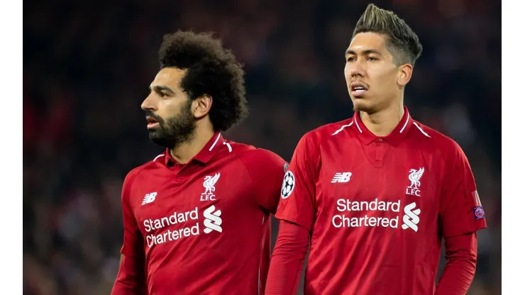 Mohamed Salah y Roberto Firmino (Foto: Getty)
