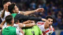 El festejo de los jugadores de River.