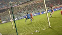 América de Cali en su partido contra Patriotas por la Liga Águila.