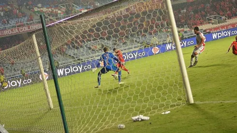 América de Cali en su partido contra Patriotas por la Liga Águila.