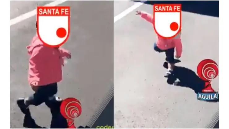 El meme sobre el "fantasma de la B" para Santa Fe por una casa de apuestas en Colombia.