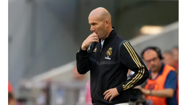Foto de Zinedine Zidane, entrenador de Real Madrid.