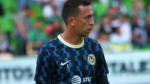 Leon vs America-Torneo Apertura 2019 Liga BBVA MX - LEON, MEXICO - JULIO 27: Agustin Marchesin Portero del America durante el juego de la Jornada 2 del Torneo Apertura 2019 de la Liga BBVA MX en el Estadio Nou Camp, el 27 de Julio del 2019 en Leon, Mexico.(Foto: Oscar Meza/JAM MEDIA)