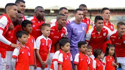 Independiente Santa Fe en su último encuentro por Liga contra Alianza Petrolera.