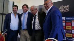 Angelici en la presentación de la última final de Copa Libertadores.